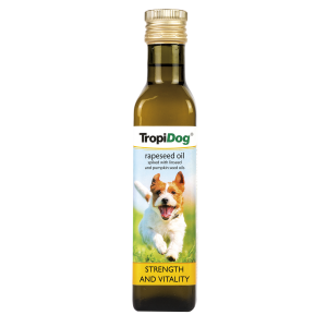 TropiDog repično olje z dodatkom lanenega in bučnega olja